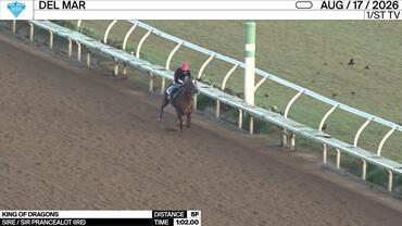 King of Dragons Worked 5 Furlongs in 1:02.00 at Del Mar on August 17th, 2026