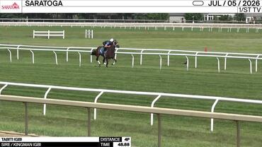 Tabiti Worked 4 Furlongs in 48.88 at Saratoga on July 5th, 2026