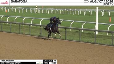 Twirling Lulu Worked 4 Furlongs in 48.30 at Saratoga on August 7th, 2026