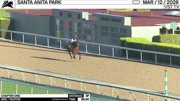 Chapter One Worked 3 Furlongs in 36.20 at Santa Anita Park on March 12th, 2026