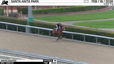 Veritas Aequitas Worked 5 Furlongs in 59.40 at Santa Anita Park on February 16th, 2026