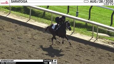 Athena's Fury Worked 4 Furlongs in 50.55 at Saratoga on August 26th, 2026