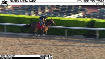 I'll Be Your Baby Worked 4 Furlongs in 47.80 at Santa Anita Park on September 30th, 2026
