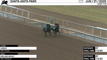 Varney (Outside) and Midland Money Worked 6 Furlongs in 1:12.60 at Santa Anita Park on June 21st, 2025
