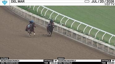 Brunchandcrunch (Outside) and Sharons Maxfield Worked 5 Furlongs at Del Mar on July 20th, 2026