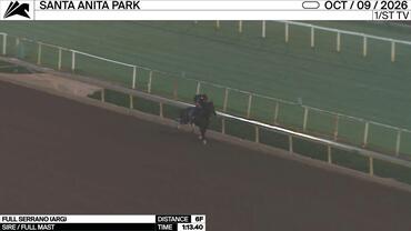 Full Serrano Worked 6 Furlongs in 1:13.40 at Santa Anita Park on October 9th, 2026