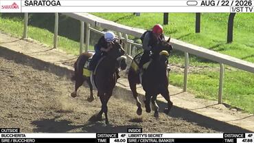 Buccherita (Outside) and Liberty's Secret Worked 4 Furlongs at Saratoga on August 22nd, 2026