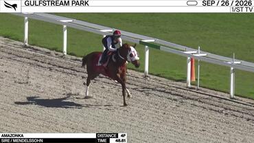 Amazonka Worked 4 Furlongs in 48.61 at Gulfstream Park on September 26th, 2026