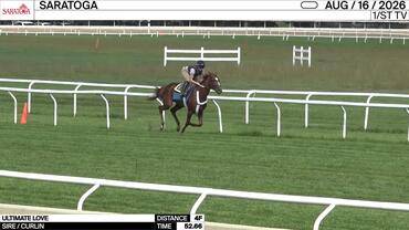 Ultimate Love Worked 4 Furlongs in 52.66 at Saratoga on August 16th, 2026