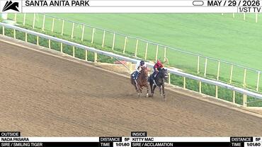 Nada Pasara (Outside) and Kitty Mac Worked 5 Furlongs in 1:01.60 at Santa Anita Park on May 29th, 2026