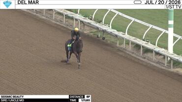 Seismic Beauty Worked 6 Furlongs in 1:11.60 at Del Mar on July 20th, 2026
