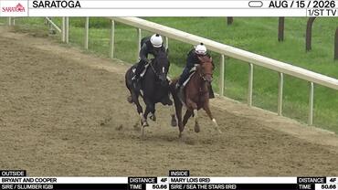 Bryant and Cooper (Outside) and Mary Lois Worked 4 Furlongs in 50.66 at Saratoga on August 15th, 2026