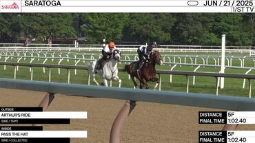 Arthur's Ride (Outside) and Pass the Hat Worked 5 Furlongs in 1;02.40 at Saratoga on June 21st, 2025