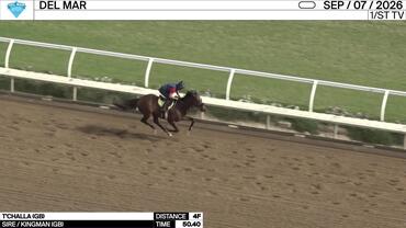 T'Challa Worked 4 Furlongs in 50.40 at Del Mar on September 7th, 2026