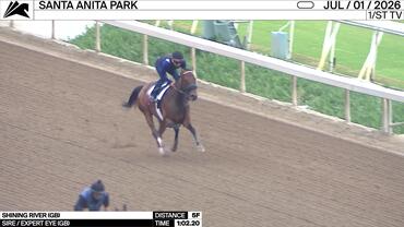 Shining River Worked 5 Furlongs in 1:02.20 at Santa Anita Park on July 1st, 2026