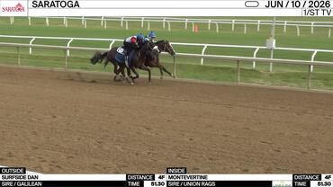 Surfside Dan (Outside) and Montevertine Worked 4 Furlongs in 51.30 at Saratoga on June 10th, 2026