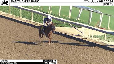 Che Worked 4 Furlongs in 48.20 at Santa Anita Park on July 8th, 2026