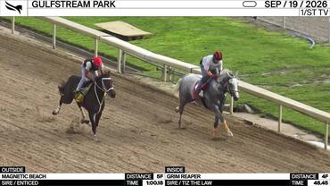 Magnetic Beach (Outside) and Grim Reaper Worked at Gulfstream Park on September 19th, 2026
