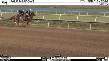 So Like Silk (Outside) and Reagan's Isle Worked 4 Furlongs in 48.75 at Palm Meadows on February 16th, 2026