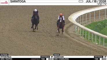 Fitton Field (Outside) and Bamboozie Worked 4 Furlongs in 48.50 at Saratoga on July 18th, 2026