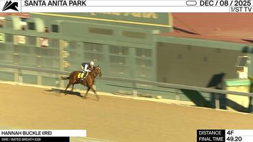 Hannah Buckle Worked 4 Furlongs in 48.80 at Santa Anita Park on December 8th, 2025