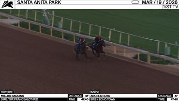 Millbo Baggins (Outside) and Angel's Echo Worked 4 Furlongs in 47.40 at Santa Anita Park on March 19th, 2026