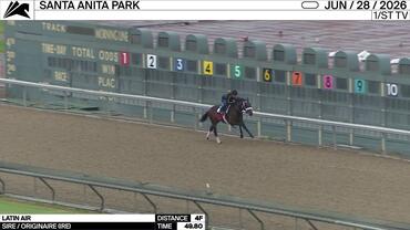 Latin Air Worked 4 Furlongs in 49.80 at Santa Anita Park on June 28th, 2026