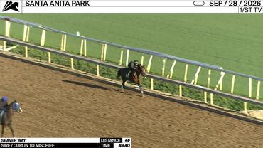 Seaver Way Worked 4 Furlongs in 49.40 at Santa Anita Park on September 28th, 2026