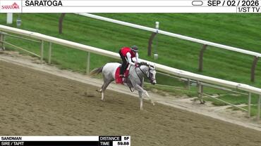 Sandman Worked 5 Furlongs in 59.88 at Saratoga on September 2nd, 2026