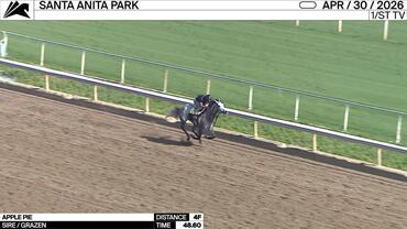 Apple Pie Worked 4 Furlongs in 48.60 at Santa Anita Park on April 30th, 2026