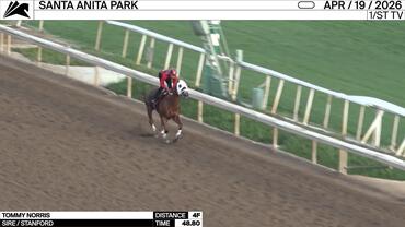 Tommy Norris Worked 4 Furlongs in 48.80 at Santa Anita Park on April 19th, 2026