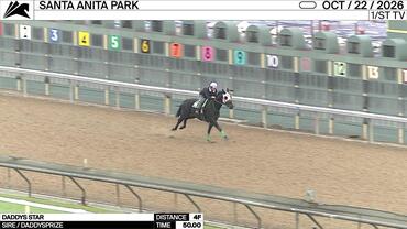 Daddys Star Worked 4 Furlongs in 50.00 at Santa Anita Park on October 22nd, 2026