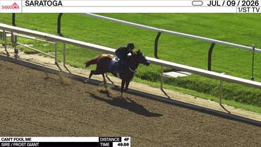 Can't Fool Me Worked 4 Furlongs in 49.88 at Saratoga on July 9th, 2026