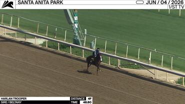 Harlan Trooper Worked 4 Furlongs in 48.80 at Santa Anita Park on June 4th, 2026