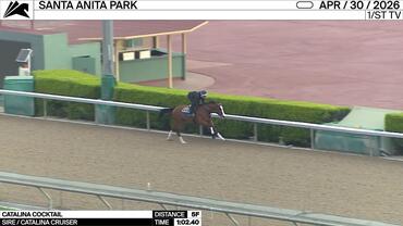 Catalina Cocktail Worked 5 Furlongs in 1:02.40 at Santa Anita Park on April 30th, 2026