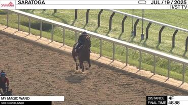 My Magic Wand Worked 4 Furlongs in 48.88 at Saratoga on July 19th, 2025