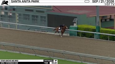 Star Above Me Worked 4 Furlongs in 50.20 at Santa Anita Park on September 21st, 2026