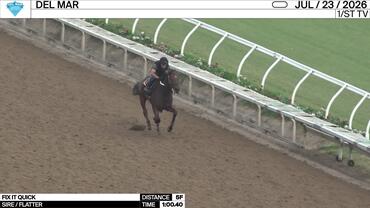 Fix It Quick Worked 5 Furlongs in 1:00.40 at Del Mar on July 23rd, 2026