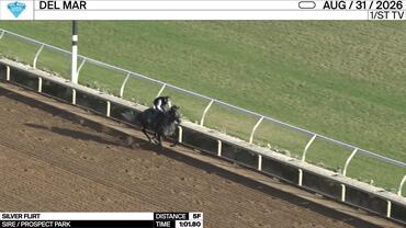 Silver Flirt Worked 5 Furlongs in 1:01.80 at Del Mar on August 31st, 2026