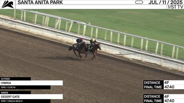 Himika (Outside) and Desert Gate Worked 4 Furlongs in 47.40 at Santa Anita Park on July 11th, 2025