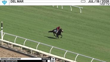 Midnight Horizon Worked 4 Furlongs in 51.80 at Del Mar on July 19th, 2026