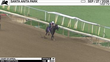 Court of Appeal Worked 4 Furlongs in 48.80 at Santa Anita Park on September 27th, 2026