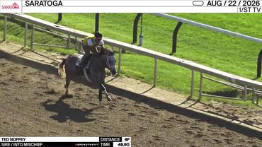 Ted Noffey Worked 4 Furlongs in 49.90 at Saratoga on August 22nd, 2026