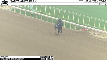 Fincairn Worked 5 Furlongs in 1:02.00 at Santa Anita Park on January 22nd, 2026