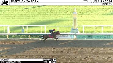 Druliner Worked 4 Furlongs in 50.00 at Santa Anita Park on June 11th, 2026
