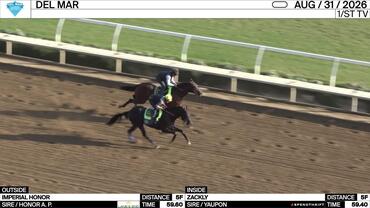 Imperial Honor (Outside) and Zackly Worked 5 Furlongs at Del Mar on August 31st, 2026