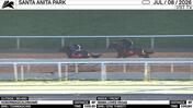 Honormagicaldreams (Outside/Behind) and Mama Loves Vegas Worked 5 Furlongs at Santa Anita Park on July 8th, 2026