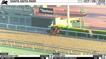 Nineteen Forty Two (Outside) and Leading Lady Worked 4 Furlongs in 51.40 at Santa Anita Park on October 9th, 2026