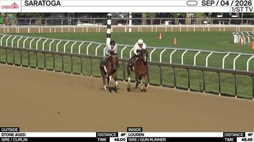 Stone Aged (Outside) and Louden Worked 4 Furlongs at Saratoga on September 4th, 2026