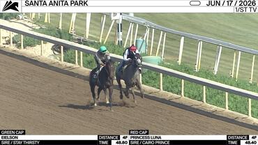 Eielson (Green Cap) and Princess Luna Worked 4 Furlongs at Santa Anita Park on June 17th, 2026